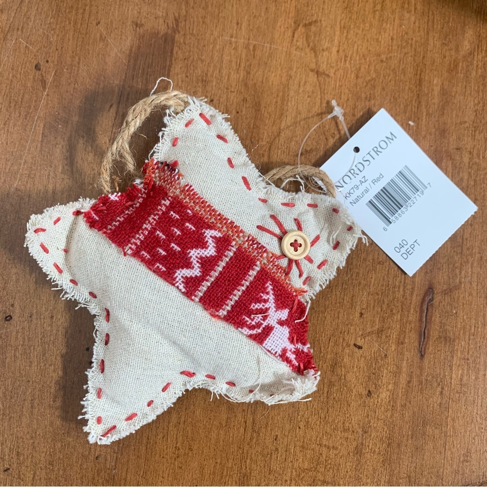 Nordstrom Christmas Star Shaped Holiday Ornament New With Tags